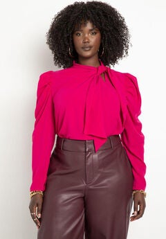 Drape Front Blouse
