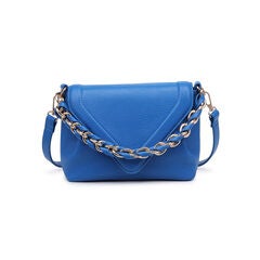 Pointed Detail Flap Bag With Chain
