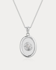 The Wave Bezel Locket Necklace