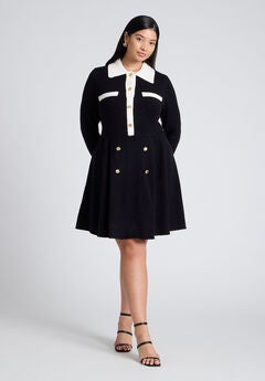 Plus Size Mini Sweater Dress