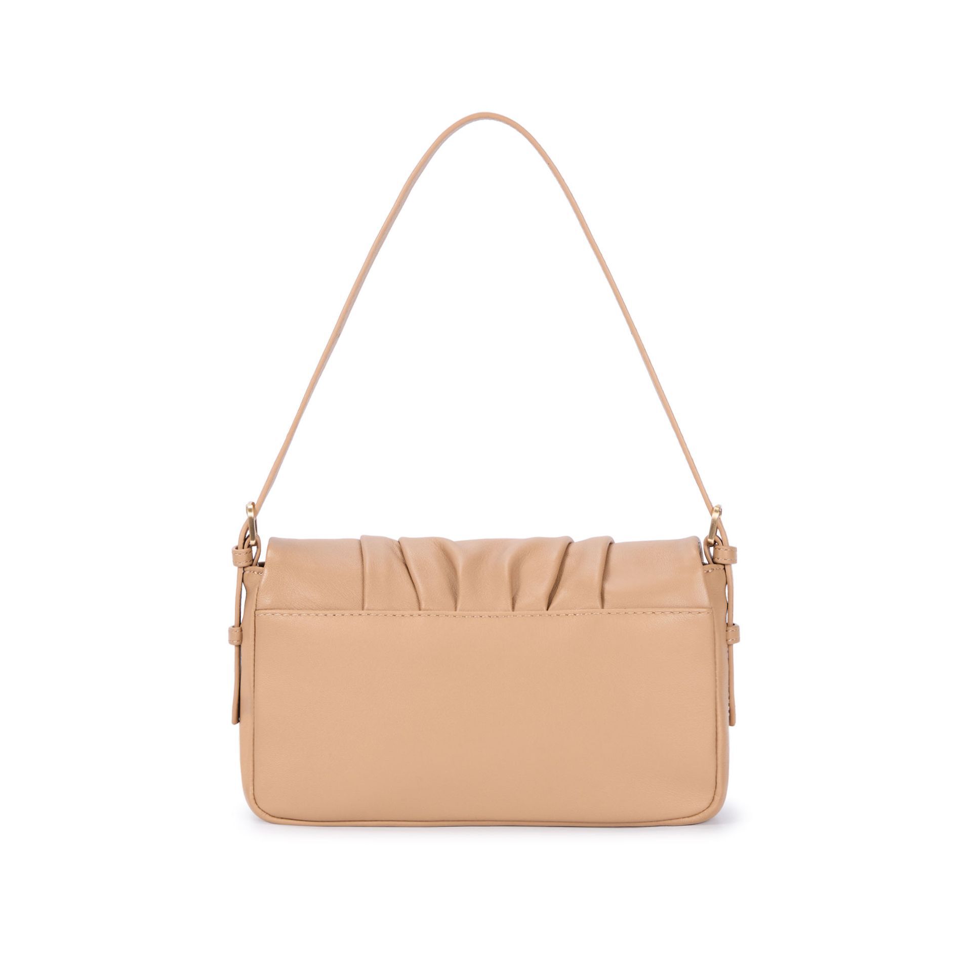 Bell Shoulder Medium Crossbody, BEIGE, alternate image number 3