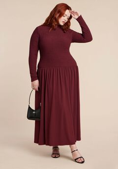 Smocked Midi Dress