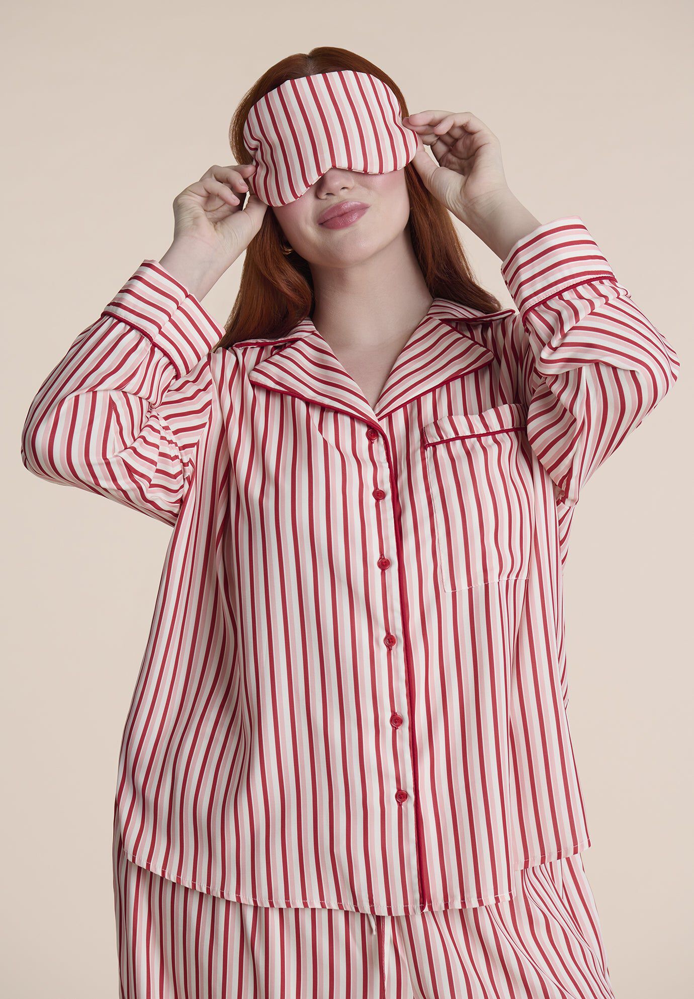 Striped Sleep Eye Mask