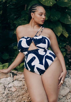 String One Shoulder With Front Cut-Out