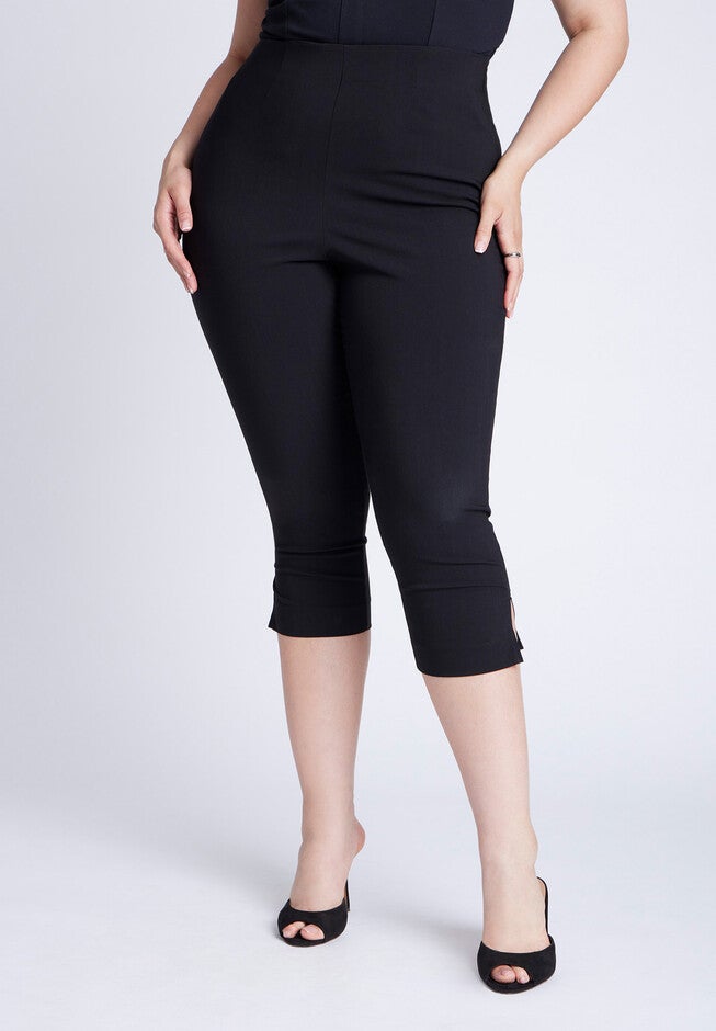 Slim Stretch Capri, BLACK ONYX, on-hover image number null