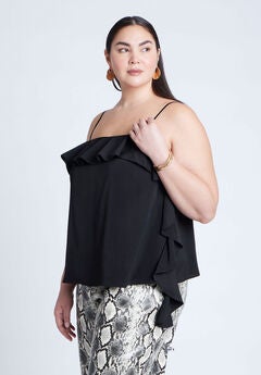 Flounced Neckline Cami