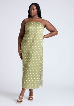 Satin Column Dress