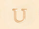 Madeline Gold Initial Pendant, U, alternate image number 1