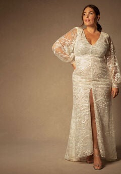 Bridal by ELOQUII Mesh Applique Gown