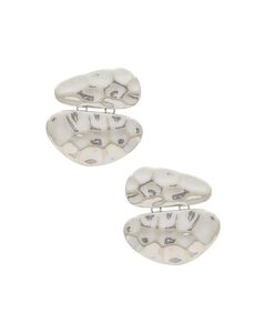 Hammered Silver Stud