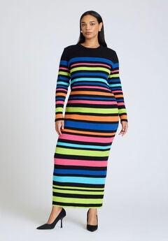 Plus Size Maxi Dress With Sleeves