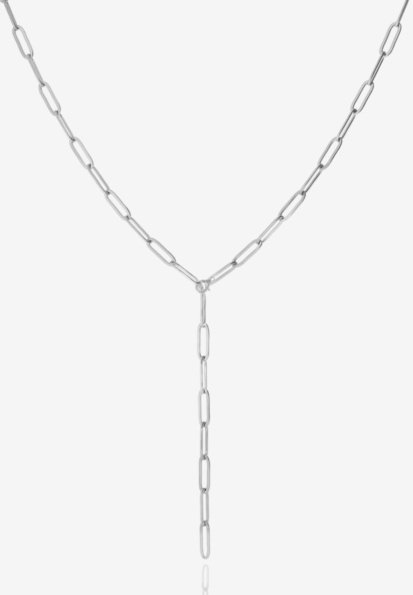 Wyn Lariat Necklace, SILVER, hi-res image number 0