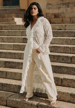 Lace Ruffle Duster