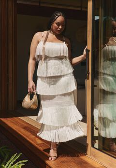 PatBO x ELOQUII Fringe Maxi Dress