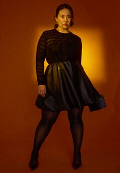 Plus Size Mini Skirt Outfits