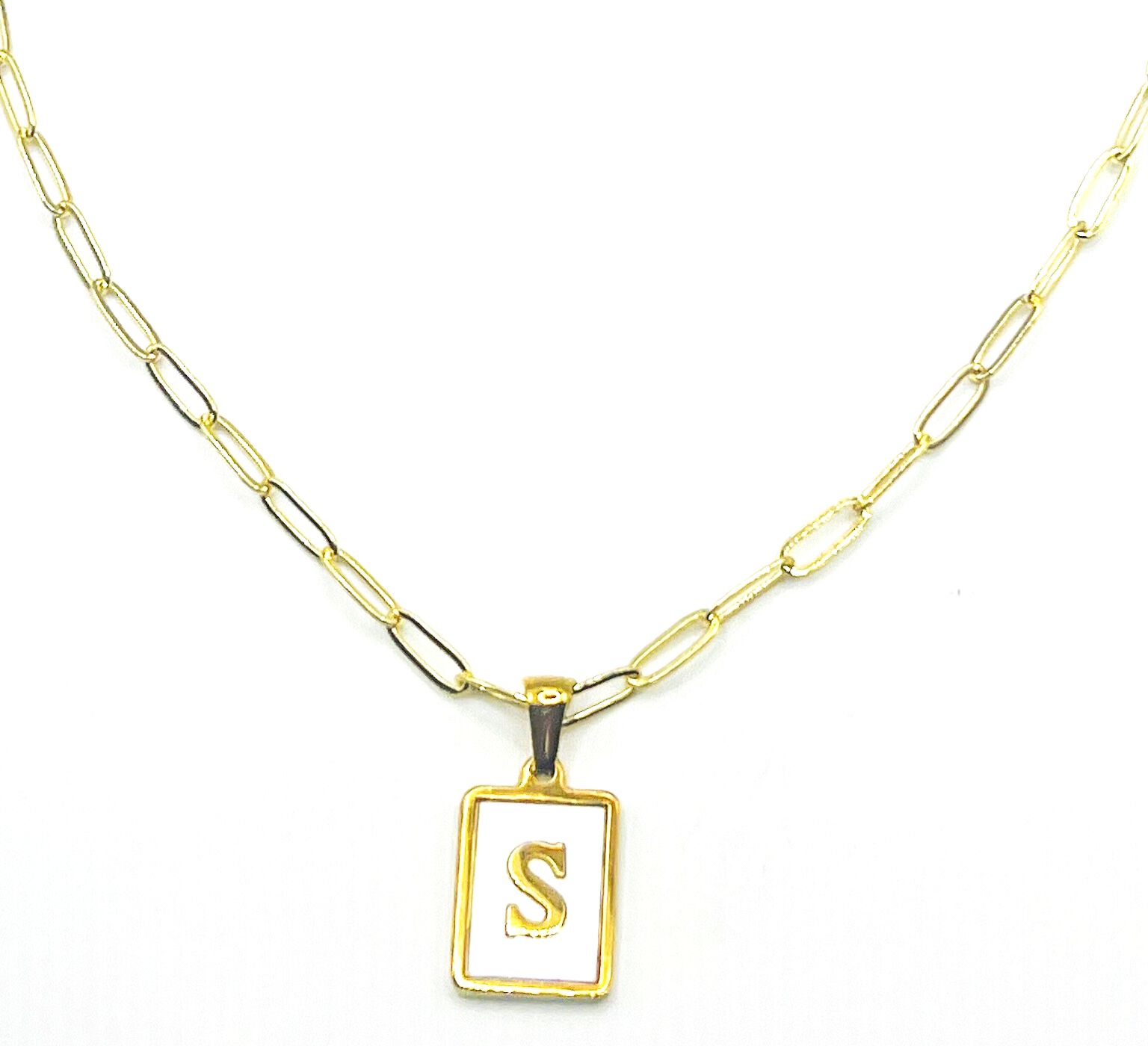 Pearlescent Initial Necklace, S, hi-res image number 0