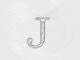 Madeline Silver Initial Pendant, J, alternate image number 1
