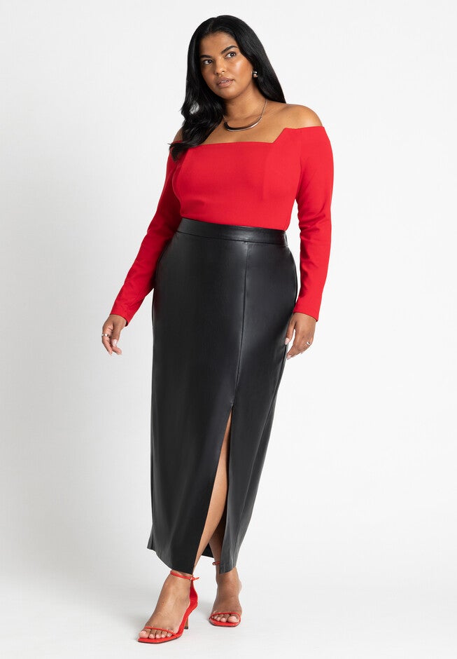 Square Neck Off The Shoulder Top, BARBADOS CHERRY, alternate image number null