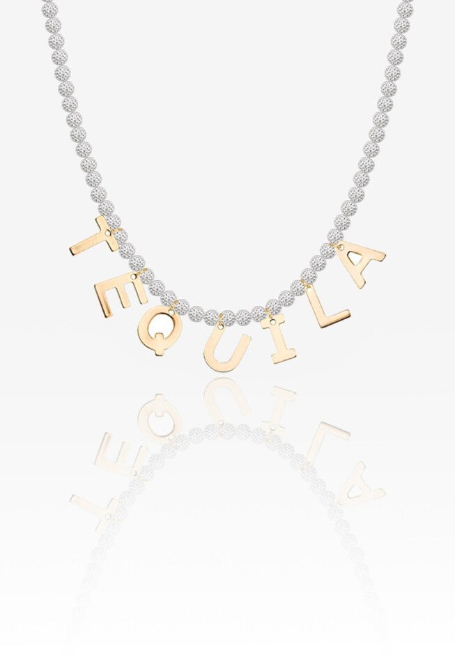 Crystal Tequila Necklace, GOLD SILVER, hi-res image number null