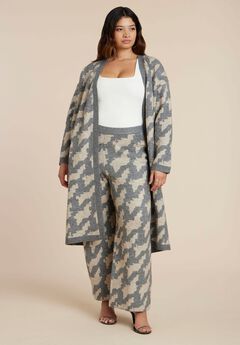 Intarsia Sweater Duster