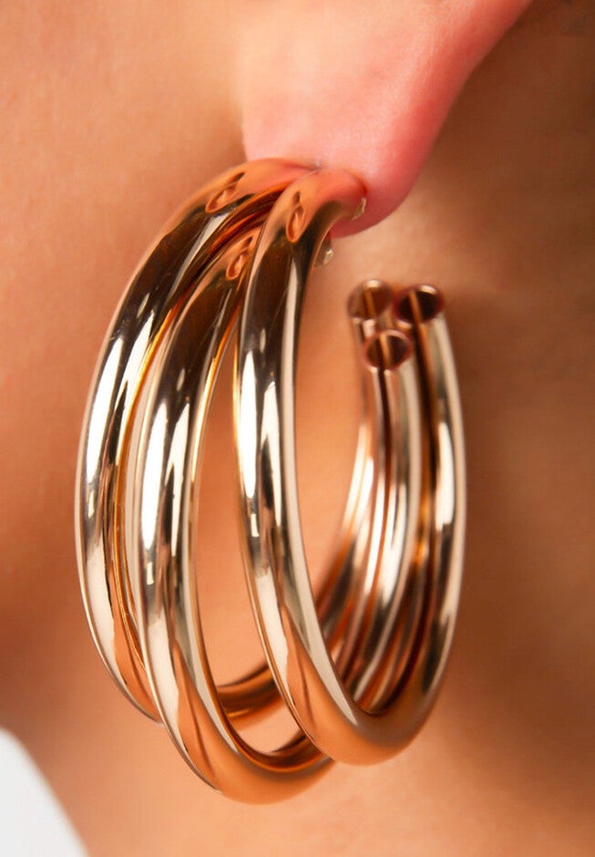 Dora Earrings, GOLD, alternate image number 1