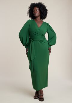 Cross Front Midi Dress