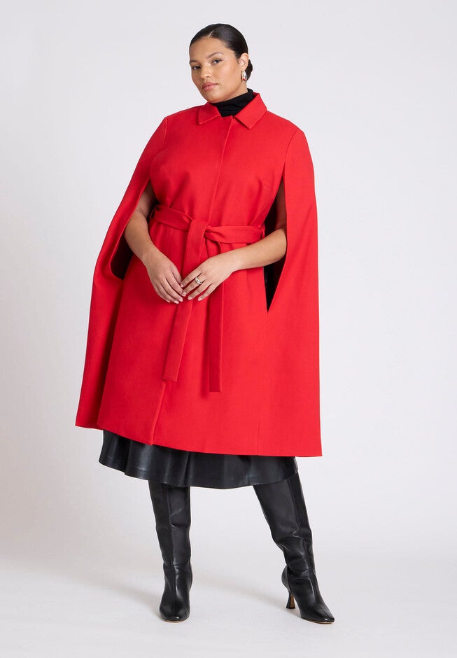 Cape Coat, RED, hi-res image number null