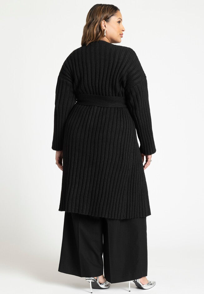 Long Belted Cardigan, , alternate image number null
