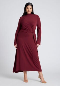 Cowl Back Asym Dress