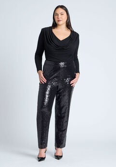 Fitted Sequin Pant