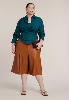 Faux Leather Bermuda Short