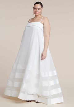 Dramatic Organza Trapeze Gown