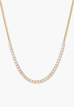 Isabella Gold Vermeil Tennis Necklace
