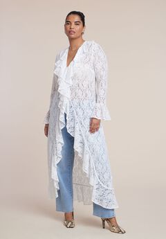 Lace Ruffle Duster