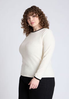 Contrast Trim Top