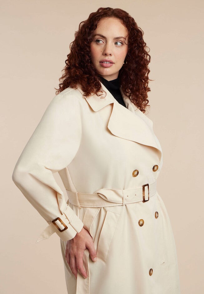Long Trench Coat, CREME BRULEE, alternate image number 3
