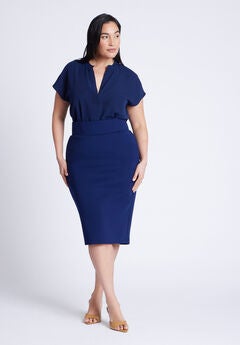 Neoprene Pencil Skirt