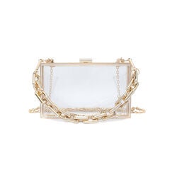 Queen Chunky Chain Transparent Evening Bag