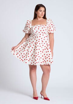 Puff Sleeve Mini Dress