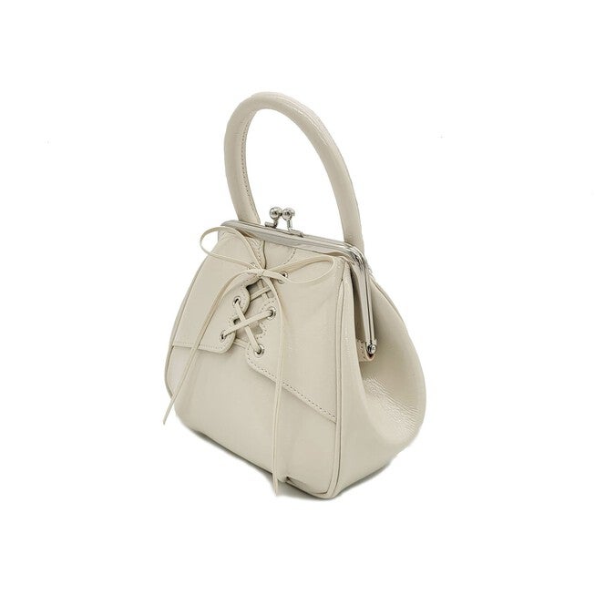 Lace Up Mini Tote, IVORY, alternate image number 1