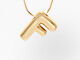 Pippa Bubble Initial Pendant, F, alternate image number 1