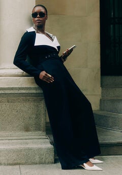 Tuxedo Knit Jumpsuit