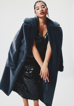 Faux Fur Long Coat