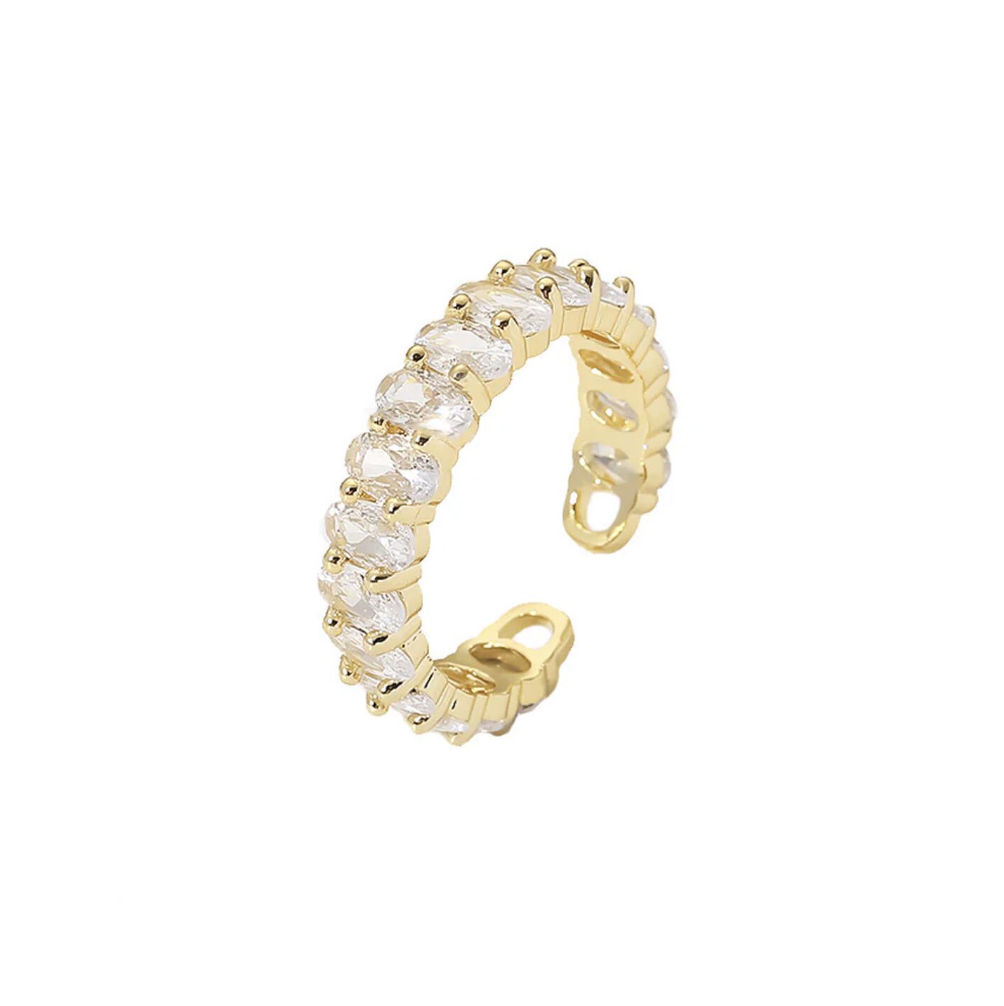 Zena Ring - Clear Crystal, GOLD CLEAR CRYSTAL, hi-res image number 0