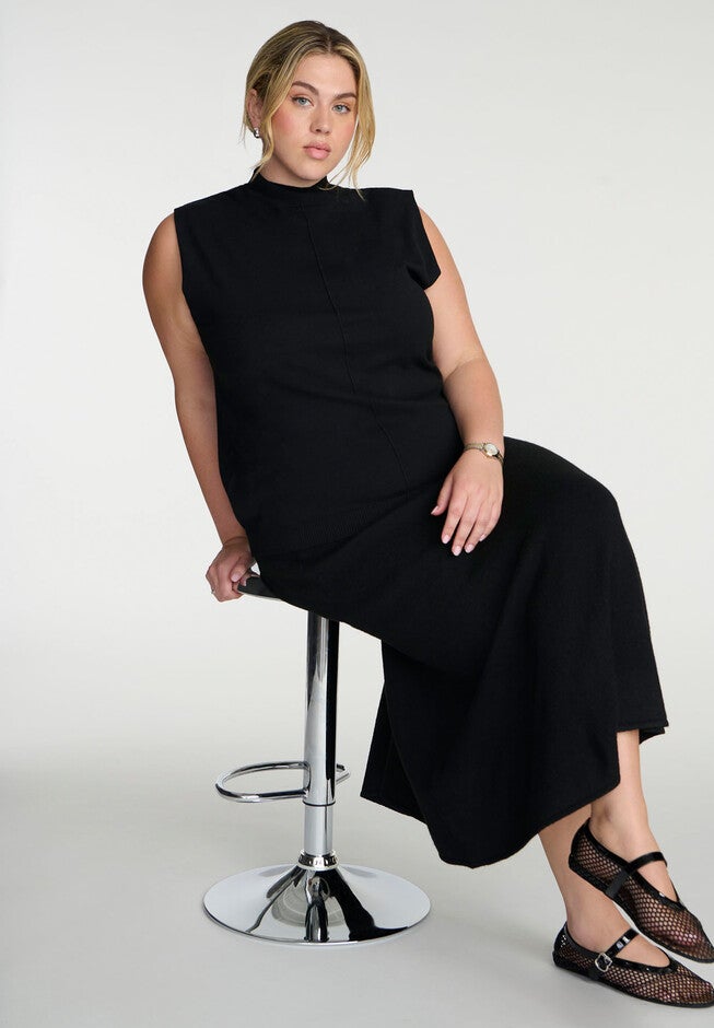 Maxi Sweater Skirt, BLACK ONYX, alternate image number null