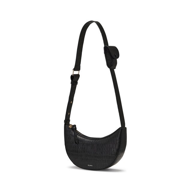 Rookie Croco Crossbody Medium, BLACK, alternate image number 1