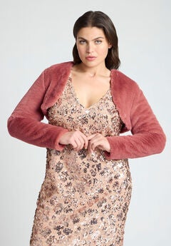 Plus Size Cropped Jacket For Women