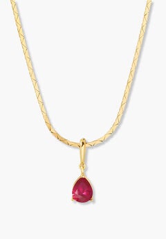 Melrose Teardrop Birthstone Necklace
