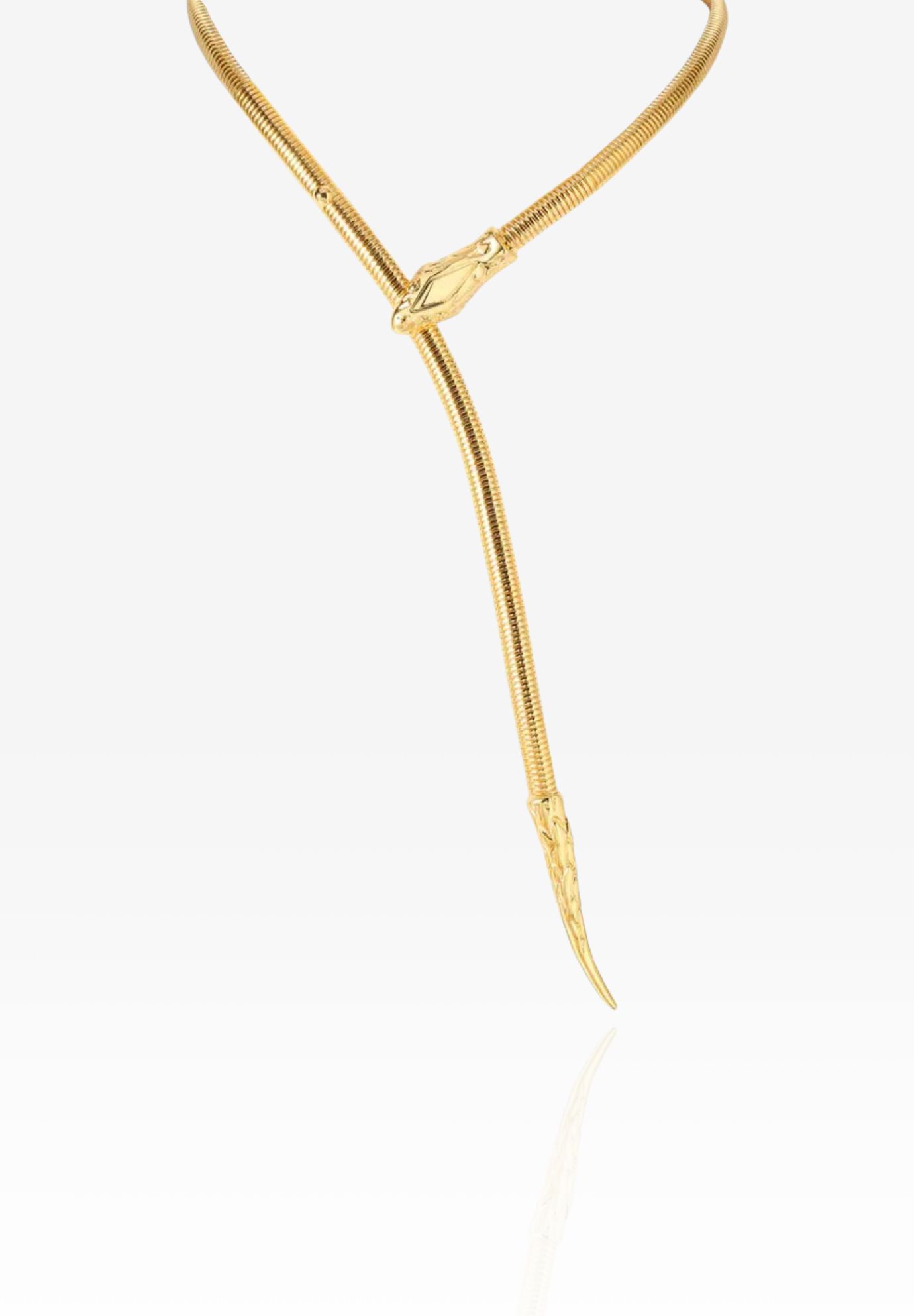 Medusa Snake Lariat, GOLD, hi-res image number 0