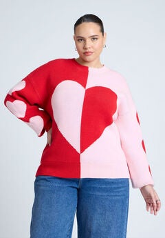 Plus Size Red Sweaters For Women